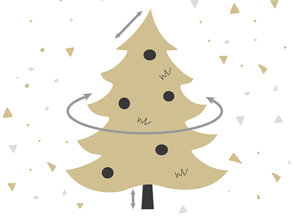 ¿Qué dimensiones tienen nuestros árboles navideños? ¿Qué altura tiene el pico del árbol?