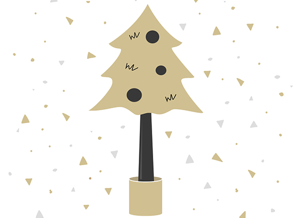 ¿El Árbol de Navidad en tronco tiene el verdadero tronco? 