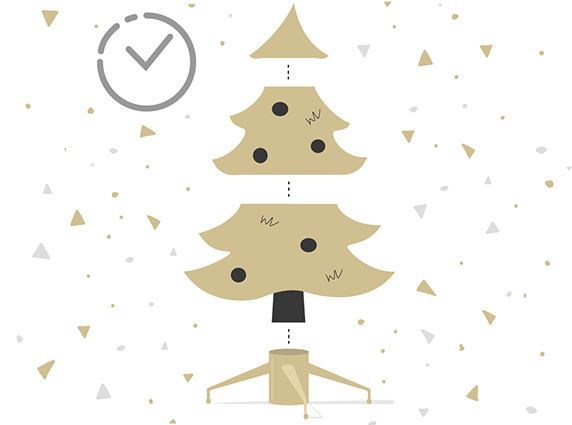 ¿Cuánto tiempo se necesita para poner el árbol de Navidad?