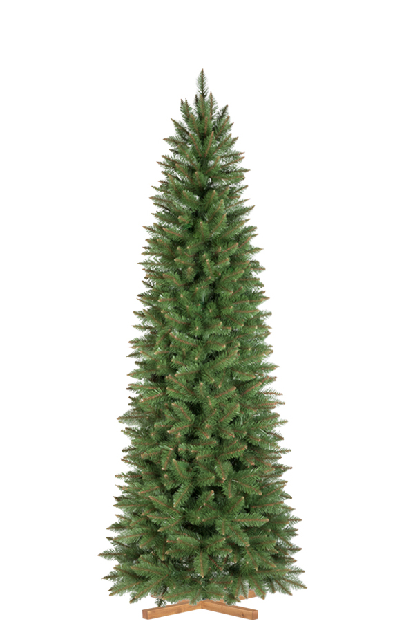 180cm Pícea Natural FT01-180 PVC Tronco Verde FairyTrees Árbol de Navidad Artificial Soporte de Madera 